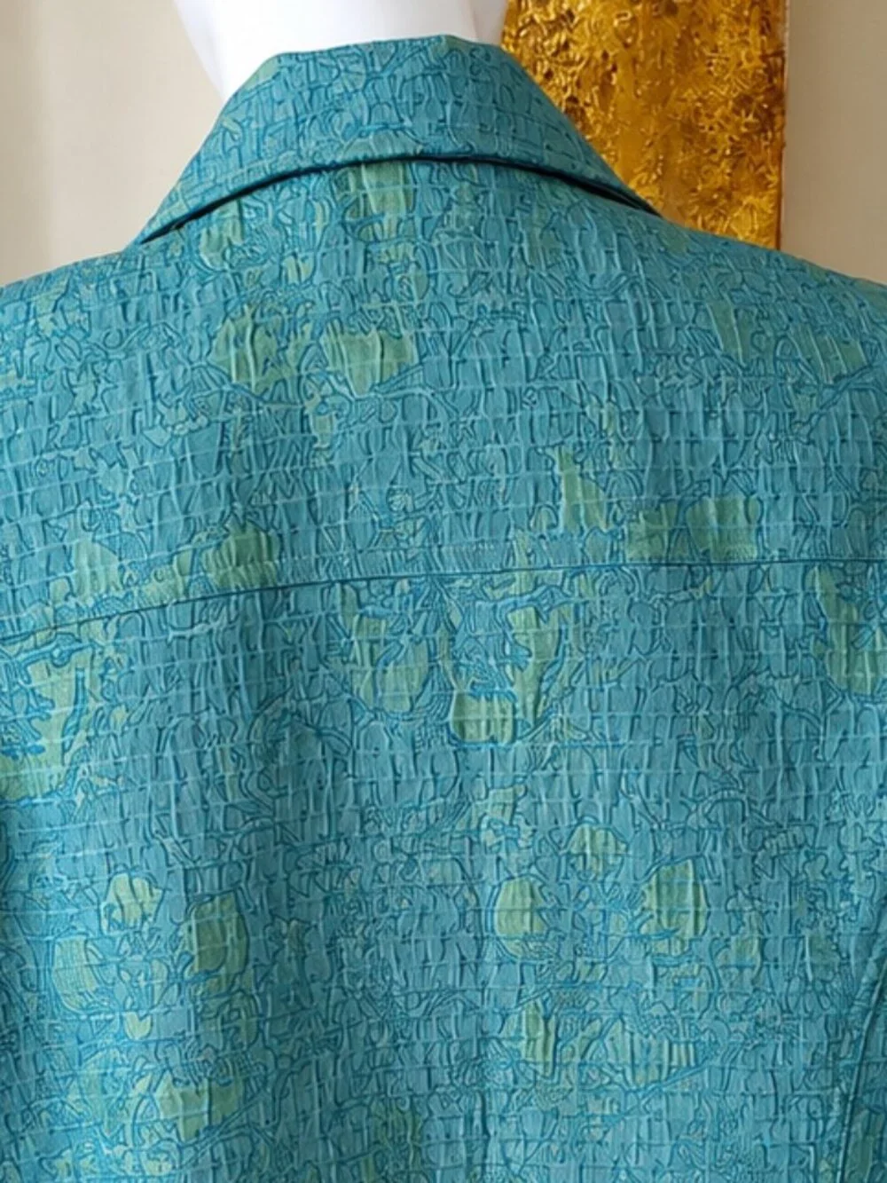 Rafael Essential Women's Green Textured Blazer/Jacket SZ 12
